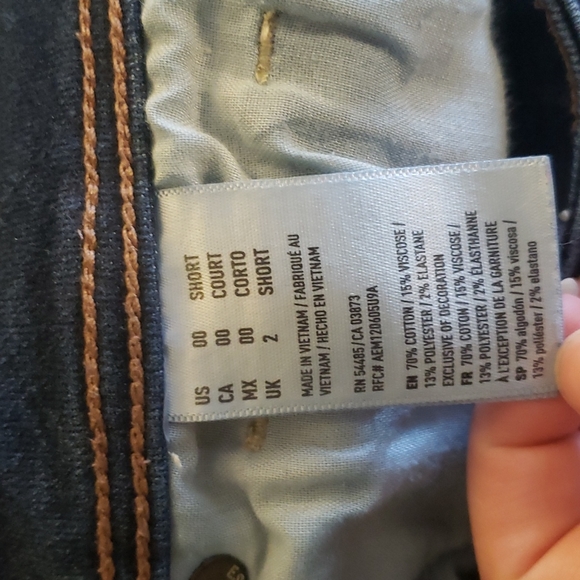 00 Short Super Stretch Kick Boot American Eagle Jean - Picture 9 of 9